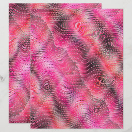 Pink Faux Snakeskin Scrapbook Paper 2-Sided Page