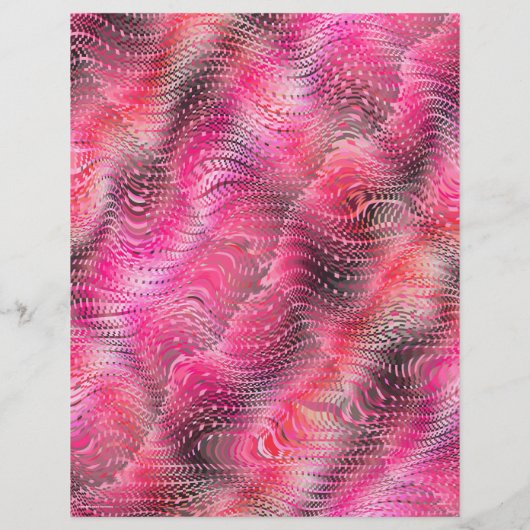 Pink Faux Snakeskin Scrapbook Paper 2-Sided Page (裏面)