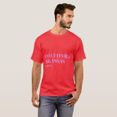 Pink Fayetteville Arkansas Est 1829 Oversized Tシャツ (正面フル)
