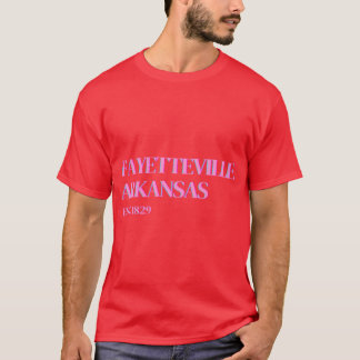 Pink Fayetteville Arkansas Est 1829 Oversized Tシャツ