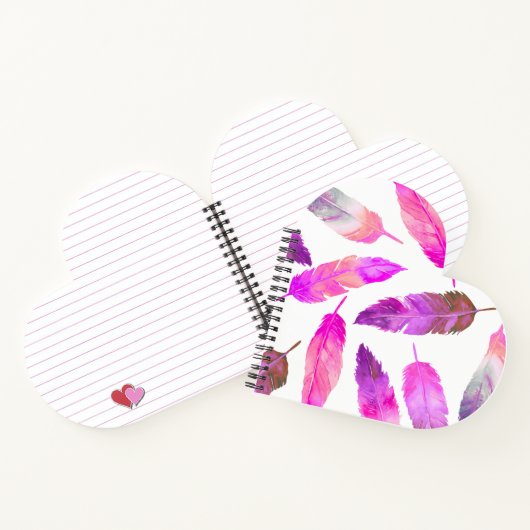 Pink Feathers ノートブック (内部)
