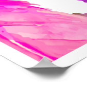 Pink Feathers Free Spirited Flamingo Art poster ポスター (角)