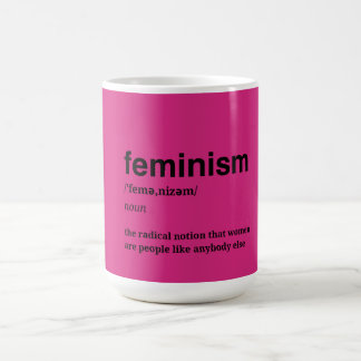 Pink Feminist コーヒーマグカップ