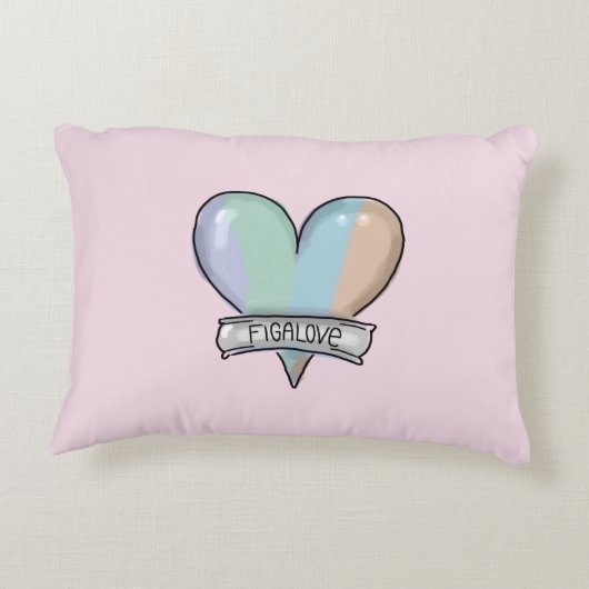 Pink Figaro accent pillow - rugkussen アクセントクッション (裏面)