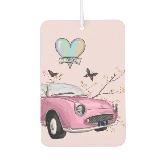 Pink Figaro air freshener カーエアーフレッシュナー (正面)