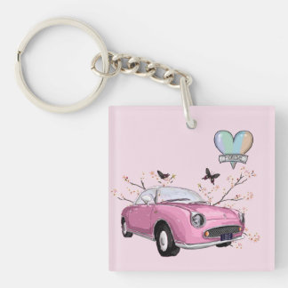 Pink Figaro key chain - sleutelhanger roze figaro キーホルダー