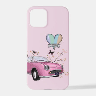 Pink Figaro phone case - telefoonhoesje roze iPhone 12 Proケース