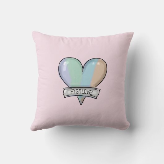 Pink Figaro pillow - kussen クッション (裏面)