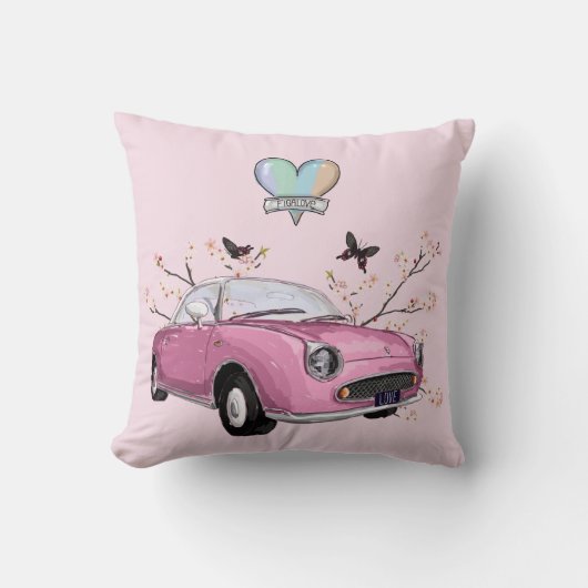 Pink Figaro pillow - kussen クッション (正面)