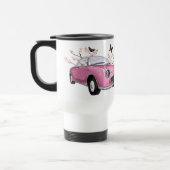Pink Figaro travel mug - roze reisbeker トラベルマグ (左)