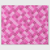 Pink Filigree Diamond Pattern  ラッピングペーパー (フラット)