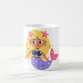 Pink Fins mermaid コーヒーマグカップ (中央)