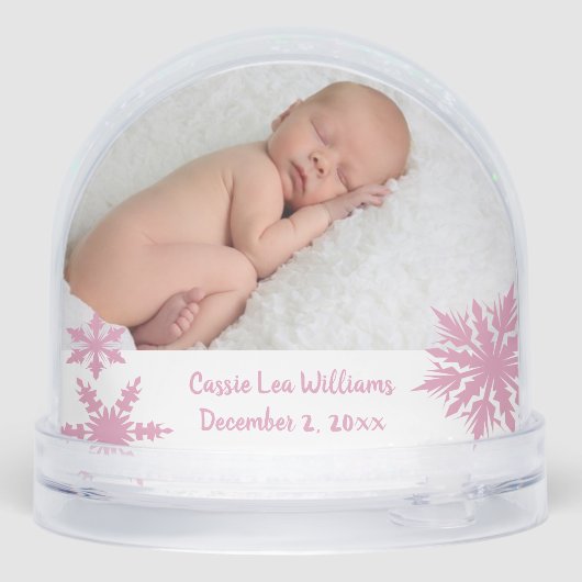 Pink First Christmas Double Photo (裏面)