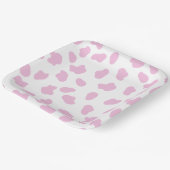 Pink First Rodeo Cowgirl Birthday ペーパープレート (傾斜あり)