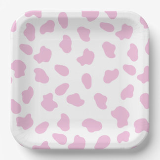 Pink First Rodeo Cowgirl Birthday ペーパープレート