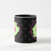 Pink Flamingo Be Fabulous Inspirational Saying マグカップ (中央)