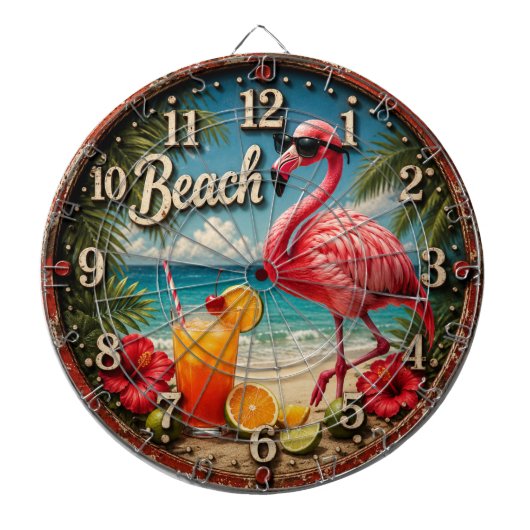 Pink Flamingo Beach ダーツボード (正面)