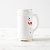 Pink Flamingo Bird Lineart-57567 Coffee Mug ビールジョッキ (正面右)