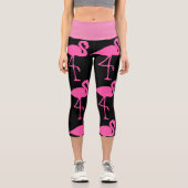 PINK FLAMINGO CAPRI YOGA LEGGINGS PANTS カプリレギンス (正面)