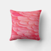 Pink Flamingo Feathersflamingo,羽根,ピンク,テクスチュア クッション (裏面)