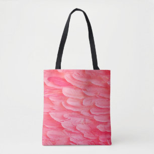 Pink Flamingo Feathersflamingo,羽根,ピンク,テクスチュア トートバッグ