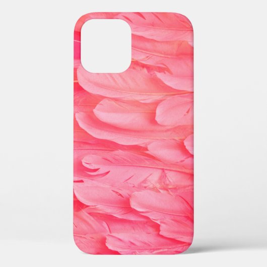 Pink Flamingo Feathersflamingo,羽根,ピンク,テクスチュア Case-Mate iPhoneケース (裏面)