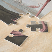 Pink Flamingo from Birds of America ジグソーパズル (側面)