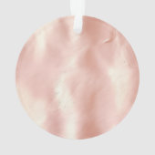 Pink flamingo gold and frame personalized オーナメント (裏面)