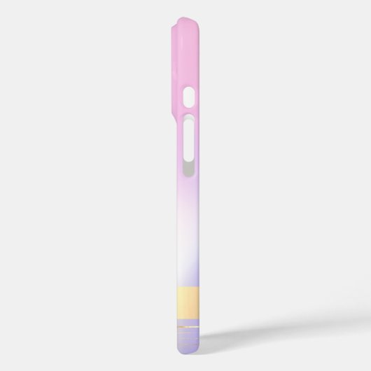 Pink Flamingo Holographic Ombre Case-Mate iPhoneケース (裏面 / 左)