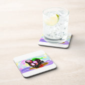 Pink flamingo joy love  コースター (右側)