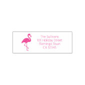 Pink Flamingo Return Address セルフインキングスタンプ (デザイン)