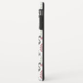 Pink flamingo seamless pattern flowers, leaves Case-Mate iPhoneケース (裏面/左)