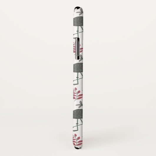 Pink flamingo seamless pattern flowers, leaves Case-Mate iPhoneケース (裏面/右)