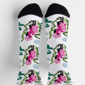 Pink flamingo set ソックス (上部)