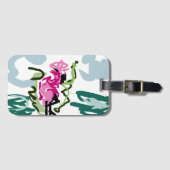 Pink flamingo set ラゲッジタグ (正面横)