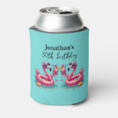Pink Flamingo Summer Birthday Party 缶クーラー (缶裏面)