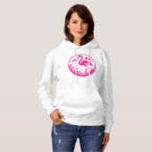 Pink Flamingo Summer Circle Design-68730 パーカ (正面フル)