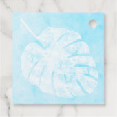 Pink Flamingo Summer Party Favor Tag フェイバータグ (裏面)