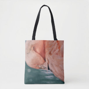 Pink Flamingo Take a Bow Art Tote Bag トートバッグ