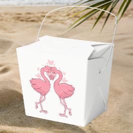 Pink Flamingo Tropical Beach Hawaiian Wedding フェイバーボックス