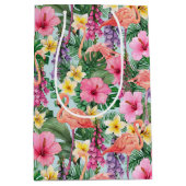 Pink Flamingos  ミディアムペーパーバッグ (正面)