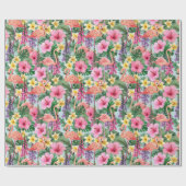 Pink Flamingos  ラッピングペーパー (フラット)