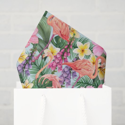 Pink Flamingos  薄葉紙 (ギフトバッグ)
