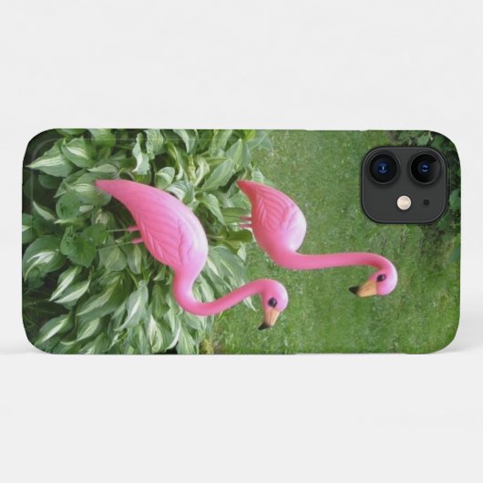 PINK FLAMINGOS iPhone 11ケース Case-Mate iPhoneケース (裏面(横))