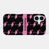 Pink Flamingos iPhone 16ケース (裏面横)