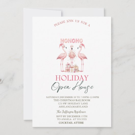 Pink Flamingos Presents Holiday Open House  招待状 (正面)