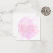 Pink Flat Note Card ノートカード (正面/裏面インサイチュ)