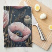 Pink Floral                                   キッチンタオル (四つ折り)