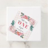 Pink Floral 1st Birthday  フェイバータグ (インサイチュ)