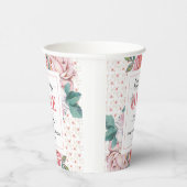 Pink Floral 1st Birthday  紙コップ (右)